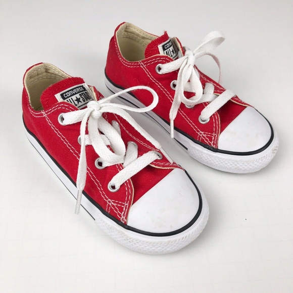 red converse toddler 9